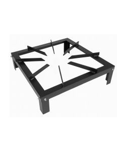 Heavy Duty Sturdy Metal Gas Burner Stand BBQ Barbecue in Black 50x50x10cm