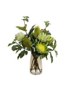 Macintyre Artificial Flowers Protea & Leucospermum Arrangement in Vase 70cm