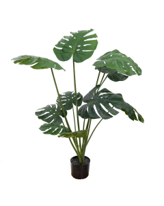 120cm Potted Faux Monstera Vine Plant Artificial Flowers Interior Decoration