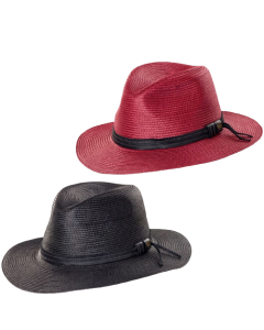 GOORIN BROTHERS Dawn Summer Braid Fedora Hat Cap Bros 100-9217 Wide Brim