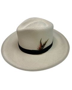 STRAW PANAMA CUENCA PLANTER HAT Sun Beach Golf Cap GRADE 8 Hand Made in USA