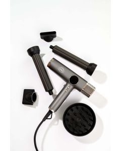 H2D 4-in-1 Xtreme Ionic Magnetic Hairdryer + Styler Styling Iron - Space Grey