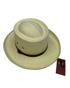 DENTS Paper Straw Hat Wide Brim Sun Beach Gold Cap Summer Natural Protection