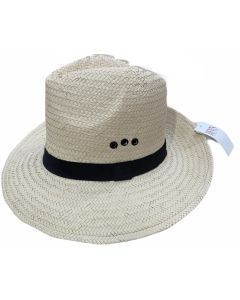 Dents DENTS Woven Paper Straw Panama Hat Trilby Fedora - L/XL (One Size)
