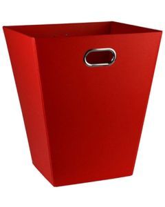 12L EAZI FOLD Foldable Office Waste Rubbish Bin - Collapsible Space Saving in Red