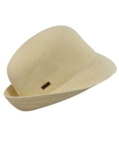 KANGOL Bamboo Anni Cloche Womens Ladies Trilby Hat Fedora Cap K0599FA - Natural - M