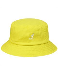 Kangol Washed Bucket Hat Summer Cap Outdoor Camping - Lemon Sorbet - L