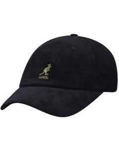 Kangol Cord Baseball Hat Outdoor Sports Cap - Black - One Size