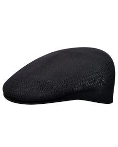 Kangol Tropic 504 Ventair Ivy Cap - Black (Summer Flat Driving Hat 0290BC)