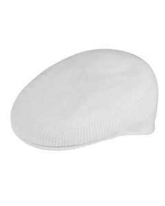 Kangol Tropic 504 Ventair Ivy Cap - White (Summer Flat Driving Hat 0290BC)