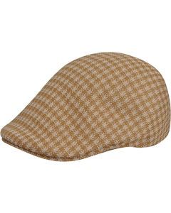 KANGOL Houndstooth 507 Tropic Ivy Cap - Tan - L (K1327CO Summer Driving Hat Style)