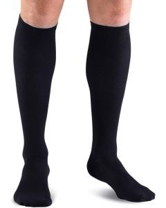 Lewis N. Clark Compact Travel Compression Socks Anti Fatigue Support - Black - One Size