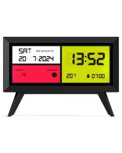 Newgate Spectronoma Lcd Alarm Clock Matte Black