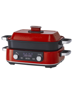 Morphy Richards Digital Multifunction Cooking Pan Pot Skillet Red MRMP3RD