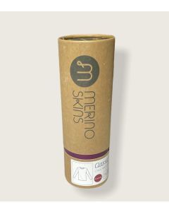 Merino Skins Mens Classic Crew Neck Long Sleeve Thermal Top - Burgundy (Base Layer/Undershirt/Underwear)