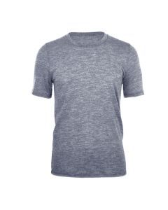 Merino Skins Mens Classic Crew Neck Thermal T-Shirt - Soft Grey (Short Sleeve Wool Base Layer/Undershirt)