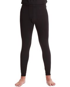 Merino Skins Mens Classic Long Johns - Black (Wool Thermal Underwear Pants)