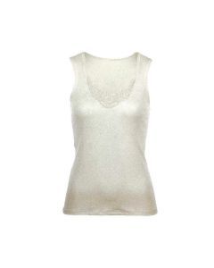 MERINO SKINS Ladies Dianthe Tank Top - Natural (Merino Wool Rich Thermals)