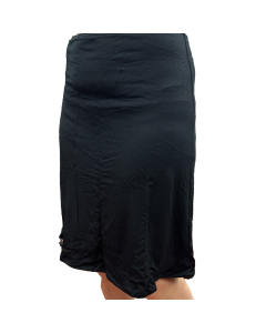 Merino Skins Essential A-Line Slip Under Skirt - Black (Thermal Wool)