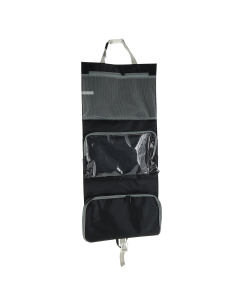 Milleni Hanging Toiletry Bag Kit Case Travel Cosmetic Storage Organizer - Black