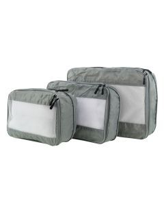Milleni Compact Electrolight Packing Cubes Travel Space Saving Bags in Grey