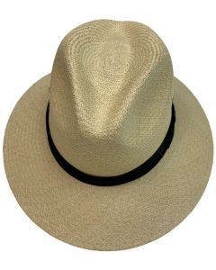 Luxury Genuine Panama Straw Hat Ecuadorian Fedora Wide Brim - Hand Woven in Ecuador MADE IN USA