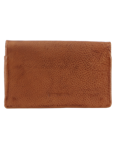 Pierre Cardin Ladies Womens Genuine Leather Bi-Fold RFID Purse Wallet - Cognac