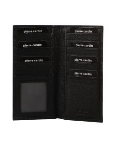 Pierre Cardin Mens Italian RFID Protected Leather Suit Wallet - Black