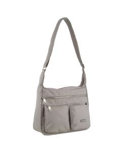 Pierre Cardin Anti-Theft Cross Body Bag RFID Slash Proof Travel - Taupe