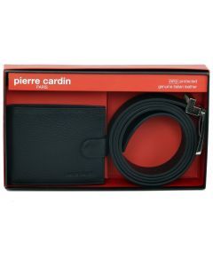 Pierre Cardin Mens RFID Wallet & Belt Gift Set - Black