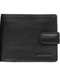 Pierre Cardin RFID Mens Wallet Bi-Fold Genuine Italian Leather w GIFT BOX  - Black