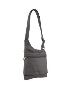 Pierre Cardin Anti-Theft Small Cross Body Bag Slash Proof RFID Blocking - Grey