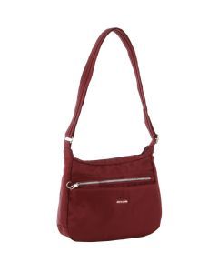 Pierre Cardin Anti-Theft Crossbody Bag Slash Proof RFID Blocking - Wine
