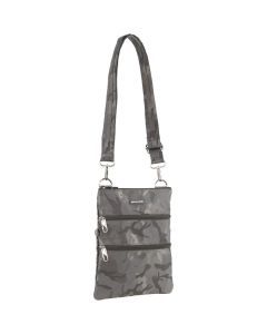 Pierre Cardin Anti-Theft Cross Body Bag Slash Proof RFID Camouflage - Grey/Camo
