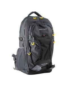 Pierre Cardin Backpack Shoulder Bag RFID Pocket Travel Outdoor Rucksack - Grey