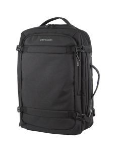 Pierre Cardin Mens Travel & Business 24L Backpack with Built-in USB Port - Black