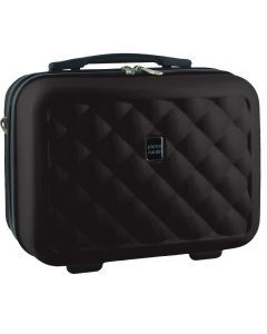 Pierre Cardin Beauty Case Hard Shell Makeup Cosmetic Organizer Travel - Black
