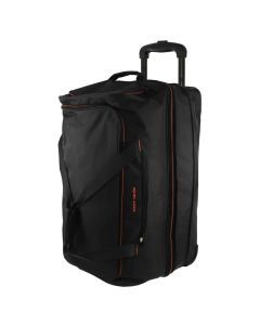 Pierre Cardin Trolley Bag Large Soft Travel Luggage Wheeled Duffle 82cm - Black