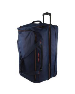 Pierre Cardin Trolley Bag Large Soft Travel Luggage Wheeled Duffle 82 Cm - Navy