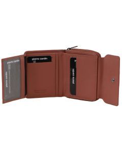 Pierre Cardin Womens Zip Around Leather Wallet with RFID - Casia Rose