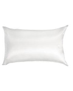 Silk Pillowcase Standard Size Pillow Case in White