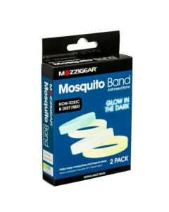 Mozzigear Night Glo Mosquito Band Insect Repellant Repellent Glow in Dark 2pk