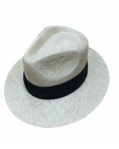 Natural Fibre Cooler Outback Fedora Panama Hat Summer Breathable w/ Black Band
