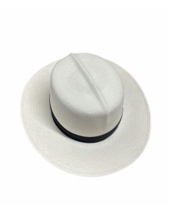 Hand Woven Grade 8 Panama Cooler Fedora Hat Summer Breathable Waterproof - Natural