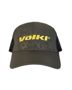 Volkl Trucker Baseball Army Hat Cap - Olive/Neon Yellow
