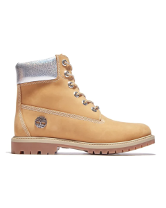 Timberland Womens Heritage 6 Inch Waterproof Leather Boots - Wheat Nubuck