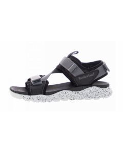 Timberland Mens Ripcord Backstrap Sandals - Black Mesh with Grey