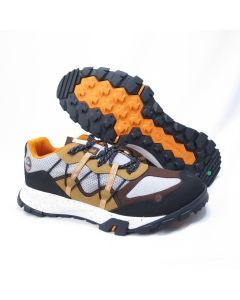Timberland Mens Garrison Trail Hiking Shoes (Trekking Sneakers/Runners) - Grey Mesh/Brown
