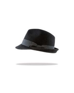 100% Wool Stingy Trilby Felt Hat Fedora Trilby Formal Jazz - Black
