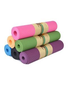 YOGA MAT Non-Slip Light Gym 1830x610x6mm Pilates Home Fitness - Assorted Colours